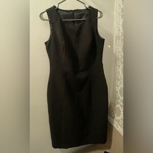 Formal dress - black with white lines